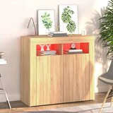  Komoda z LED lučkami sonoma hrast 80x35x75 cm, (20621176) | Shoptok.si