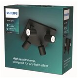 Philips LED RGBW prigušiva spot svetiljka RUNNER 4xGU10/6,5W/230V crna | Eponuda.com