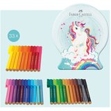  ŠKOLSKI 33BOJE U METALNOJ KUTIJI CONNECTOR UNICORN FABER CASTELL 155544 | Shoptok.si