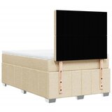  Krevet s oprugama i madracem krem 120 x 200 cm od tkanine | shoptok.hr