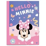 Luna: Hello Minnie vzorčasta mapa z gumico 25 x 35 cm