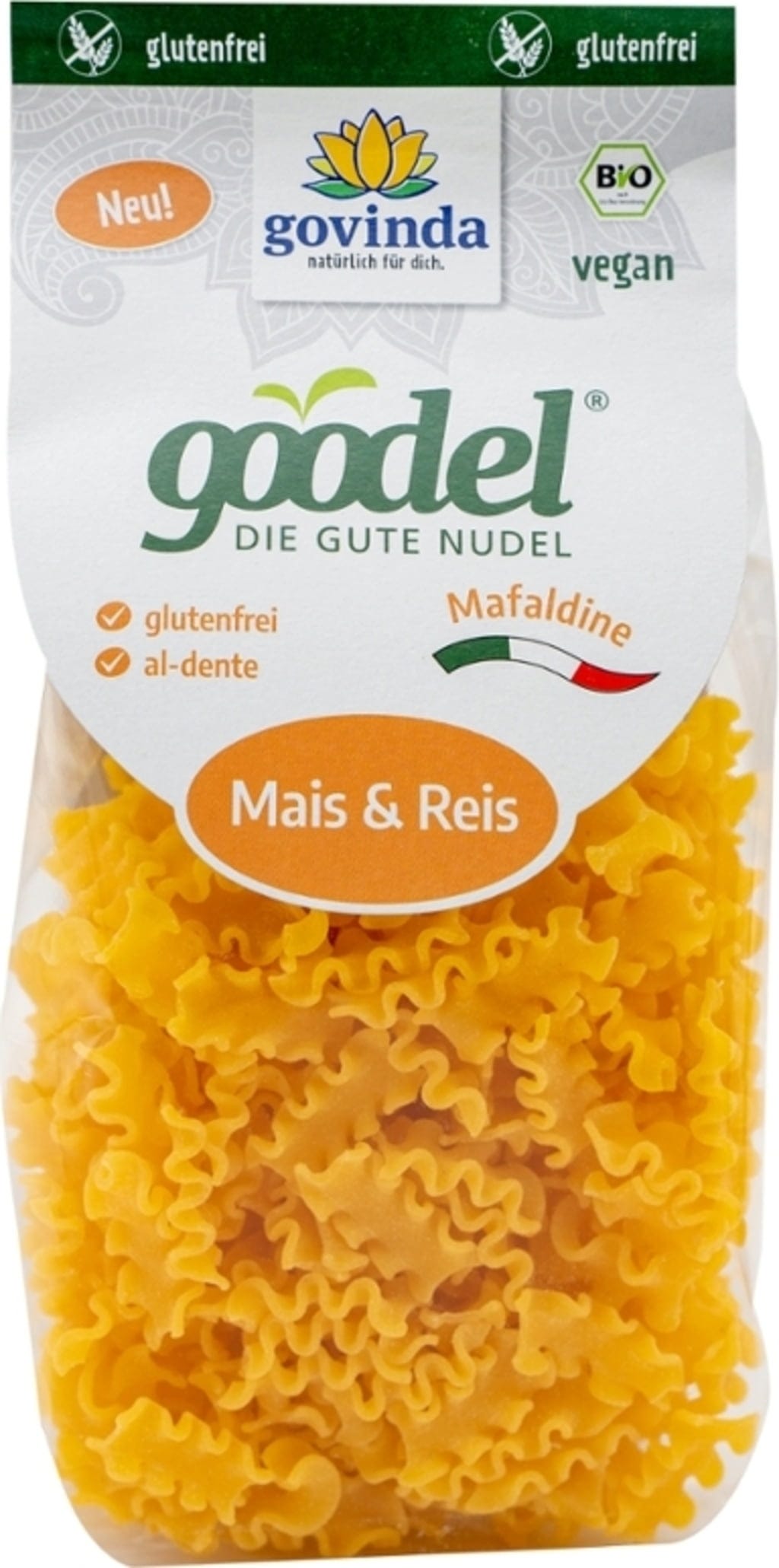 Goodel Mafaldine koruza & riž Bio - 250 g