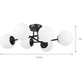  Brilagi - plafonska visilica MALONY 6xE14/20W/230V crni | Eponuda.com