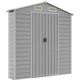  Vrtna kućica svijetlosiva 191x725x198 cm pocinčani čelik | Eponuda.com