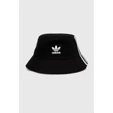 Adidas Bombažni klobuk črna barva