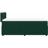 Box spring krevet s madracem tamnozeleni 90x190 cm baršunasti | shoptok.hr