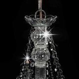  Luster s perlama srebrni 8 žarulja E14 | shoptok.hr