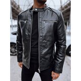 DStreet Kurtka męska skórzana czarna | Shoptok.si