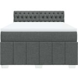 vidaXL Okvir kreveta s oprugama i madrac svjetlosivi 160x200cm tkanina | shoptok.hr