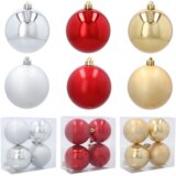 Molarem Home Set od 4 kuglice za božićno drvce – 8 cm, crvena | shoptok.hr