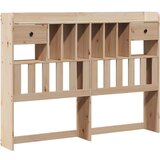 vidaXL Krevet s regalom za knjige bez madraca 150 x 200 cm od borovine | shoptok.hr