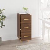  Komoda boja smeđeg hrasta 34,5 x 34 x 90 cm konstruirano drvo | shoptok.hr