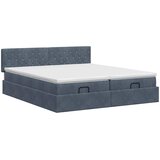  Podesivi krevet s madracem s uzglavljem 2 pcs Tamnosiva Baršun | shoptok.hr
