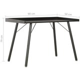  Radni stol crni 90 x 50 x 79 cm | shoptok.hr