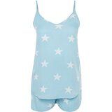 Trendyol Pajama Set - Blue - With Slogan | Shoptok.si