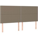  box spring s madracem LED smeđesivi 200x200 cm tkanina | shoptok.hr