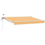 vidaXL Električni zložljiv senčnik Peščena 5 × 3,5 m, (5000252842) | Shoptok.si
