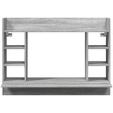  Zidni radni stol boja sivog hrasta sonome 105x48x75 cm drveni | shoptok.hr