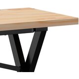  Stolić za kavu X-oblika 160x40x45,5 cm od borovine i čelik | Eponuda.com