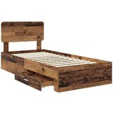  Okvir za krevet Staro drvo 100 x 200 cm Konstruirano drvo | shoptok.hr