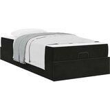  Krevetna konstrukcija s pohranom Crna 80 x 200 cm Baršun | shoptok.hr