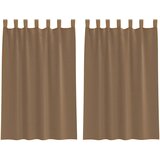 Voile zavjese s petljama 2 kom svijetlosmeđe 140x175 cm | shoptok.hr