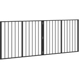  Vrata za pse 2 pcs Crna 100 x 80 cm Cinkani čelik | Eponuda.ba