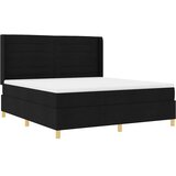  Krevet s opruga kutije s LED trakama Crna 180 x 200 cm tkanina | shoptok.hr