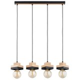  Visilica na sajli MIKO 4xE27/15W/230V crna/bež | Eponuda.com