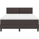  Postelja z vzmetnico z vzmetnico Temno rjava 160 x 200 cm blago, (5000125755) | Shoptok.si
