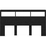 Ormarić za uzglavlje LED boja crni hrasta 180x17x102 cm | shoptok.hr