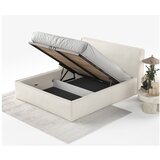 Maison de Rêve Krem tapecirani bračni krevet s prostorom za odlaganje s podnicom 160x200 cm Lounge L – | shoptok.hr
