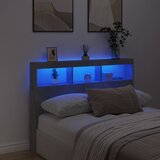 Ormarić za uzglavlje LED svjetlima boja betona 140x17x102 cm | Eponuda.com