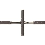  Kava miza noga oblika pajka naravno jeklo 98x58x(42-43)cm jeklo, (21828668) | Shoptok.si