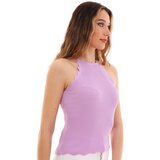 Dewberry Z2022 WOMEN'S KROP BLOUSE-ON PURPLE | shoptok.hr