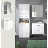 MID.YOU Kopalnica Z Umivalnikom Ice, Bela Visok Sijaj, 3-Delna | Shoptok.si