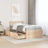  Krevet s ladicama i madracem 90 x 200 cm od borovine | shoptok.hr