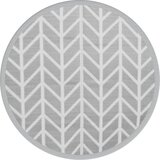Vanjski tepih ARAKIL sivi Ø 160 cm PP | shoptok.hr