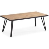 Marckeric Črna/naravna mizica z mizno ploščo v hrastovem dekorju 60x120 cm Sindi – Marckeric Cene