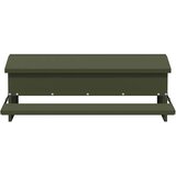 vidaXL Hranilka za piške s pedali Oljčno zelena 75 x 53 x 20,5 cm | Shoptok.si