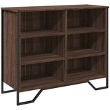 vidaXL Komoda rjav hrast 91x35,5x74,5 cm inženirski les, (21415317) | Shoptok.si
