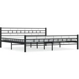 The Living Store Posteljni okvir črn jeklen 200x200 cm - Posteljni Okvir, (21528500) | Shoptok.si