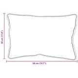  Jastuk s jastukom 2 pcs Bijelo 62 x 31 x 0 cm Pamuk i poliester | shoptok.hr
