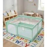 prostrana dečija ogradica za igru 180x200x65cm ( KLK2613-Light-Green )