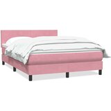 Box Spring krevet s madracem ružičasti 160x220 cm baršun | shoptok.hr