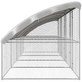  Kućica za pse 4 pcs Srebrno 8 x 2 x 2 m Pocinčani čelik | shoptok.hr