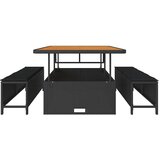  Vrtni set za objed Crna poliratan | Eponuda.com