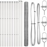 vidaXL Set ograde Set od 2 Pocinčani čelik 25 x 1.5 m Izdržljivo | shoptok.hr