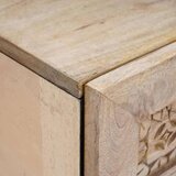 vidaXL Noćni ormarić 2 pcs Bež 40 x 33 x 46 cm masivno drvo manga | shoptok.hr