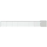 vidaXL Kokošnjak siv 800x91x100 cm pocinkano jeklo | Shoptok.si